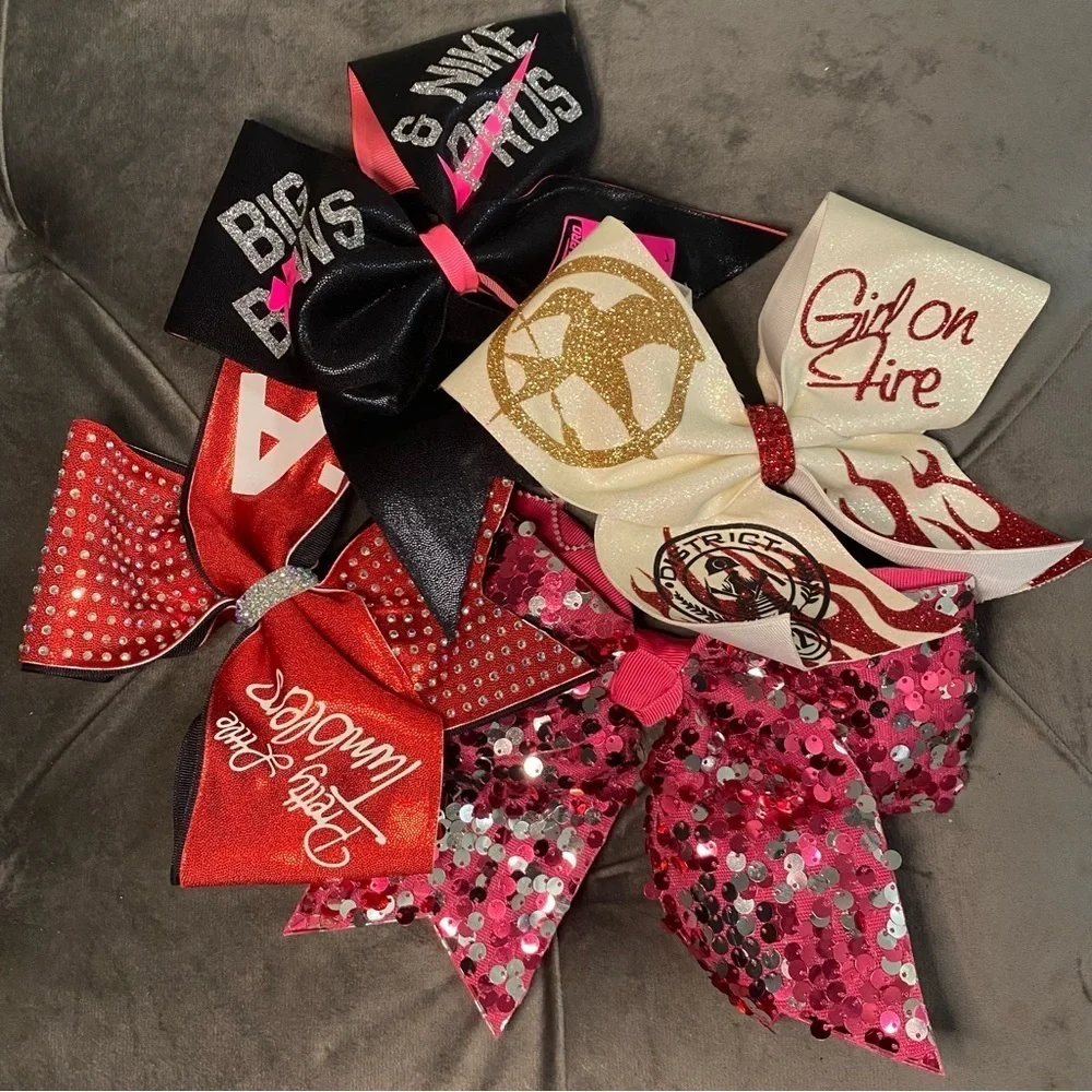 NEW Bundle of 4 Gorgeous Cheerleader Hair Bows